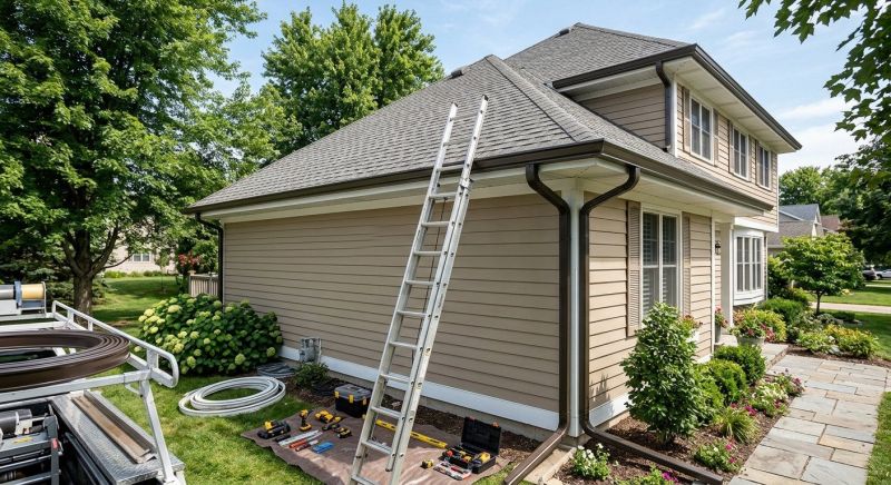 Metal Downspout Installation in Roseville, CA