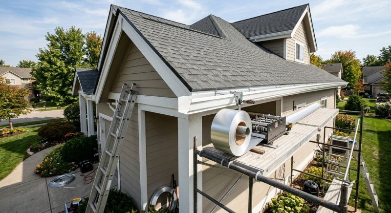 Steel Rain Gutter Installation in Roseville, CA